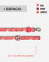 Correa Extra Larga Rocky Rosa